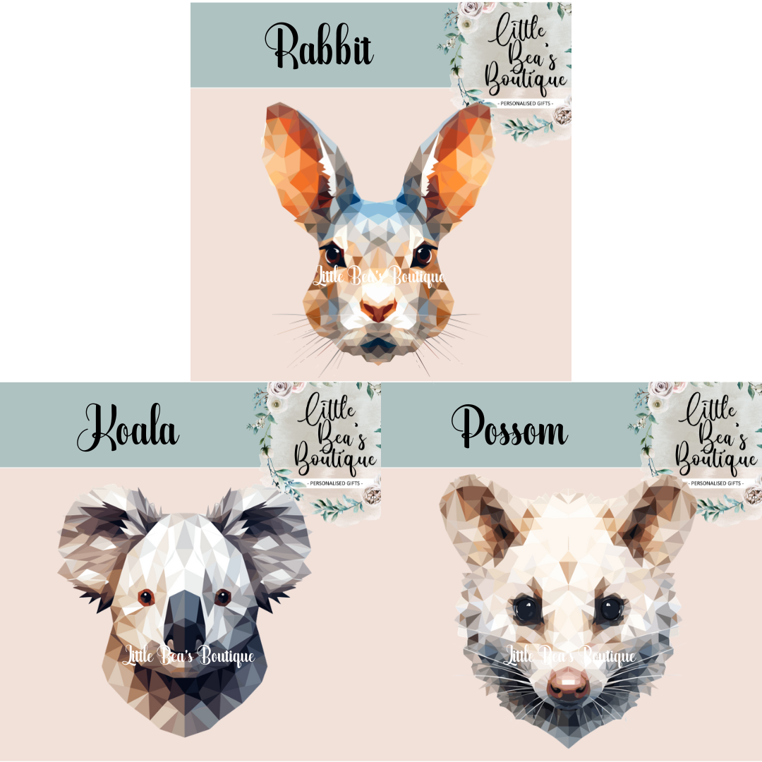 Geometric Animal Collection Mug - 4 Sizes Available - Ceramic Drinkware Handled Mug Gift Set 40 Animals to Choose From - Penguin, Highland Cow, Elephant, Giraffe, Bees, Owl, Duck Drinkware Printed