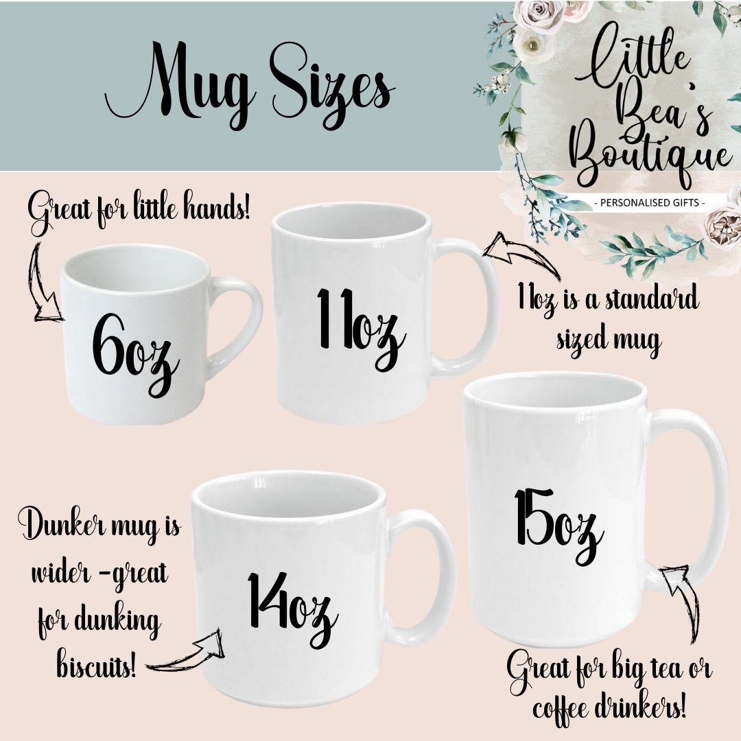 Mythical Creatures Collection Mug - 4 Sizes Available - Ceramic Drinkware Handled Mug Gift Set 40 Animals to Choose From - Pegasus, Unicorn, Phoenix, Werewolf, Mermaid, Gnome Drinkware Printed