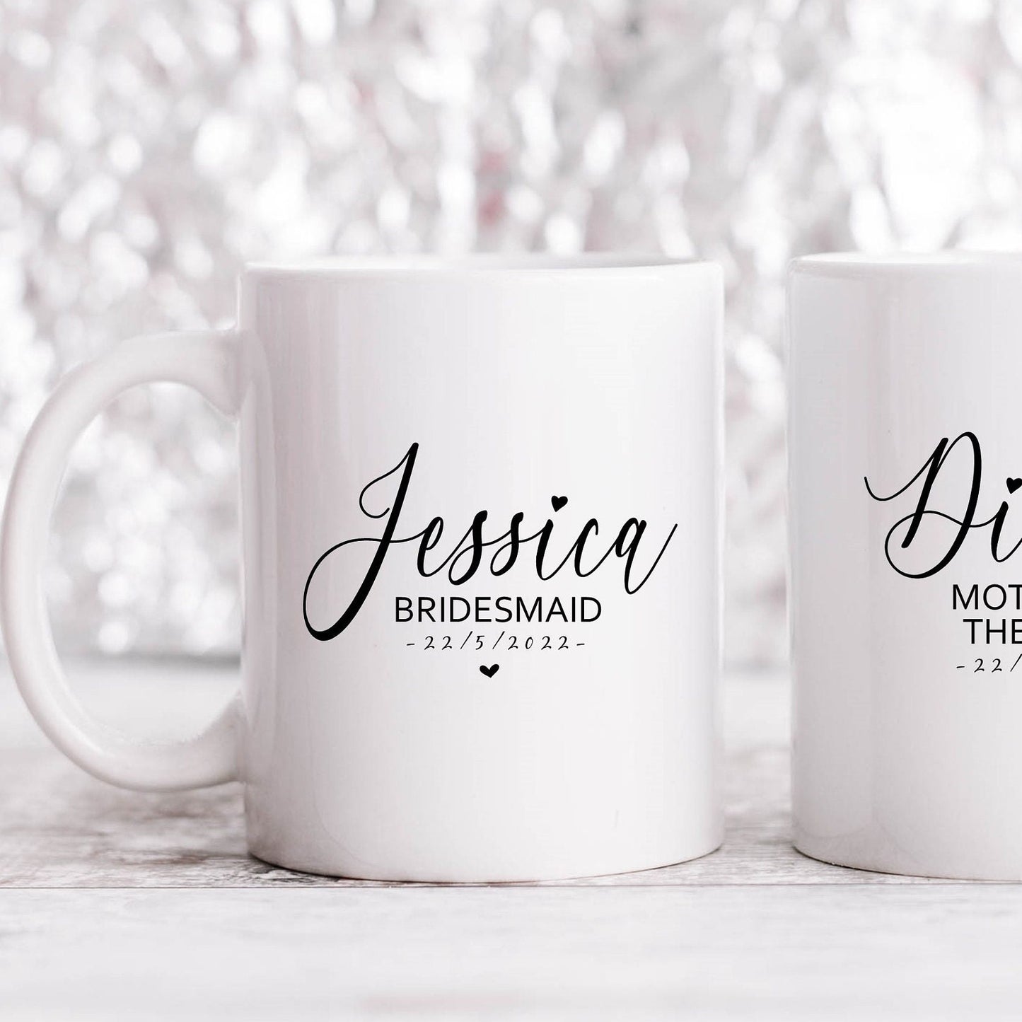 Matching Wedding Party Gift Mugs | Bridesmaid Mugs, Hen Party Gifts, Wedding Gift Bags, Wedding Favours for Mother of Bride, Wedding Gifts