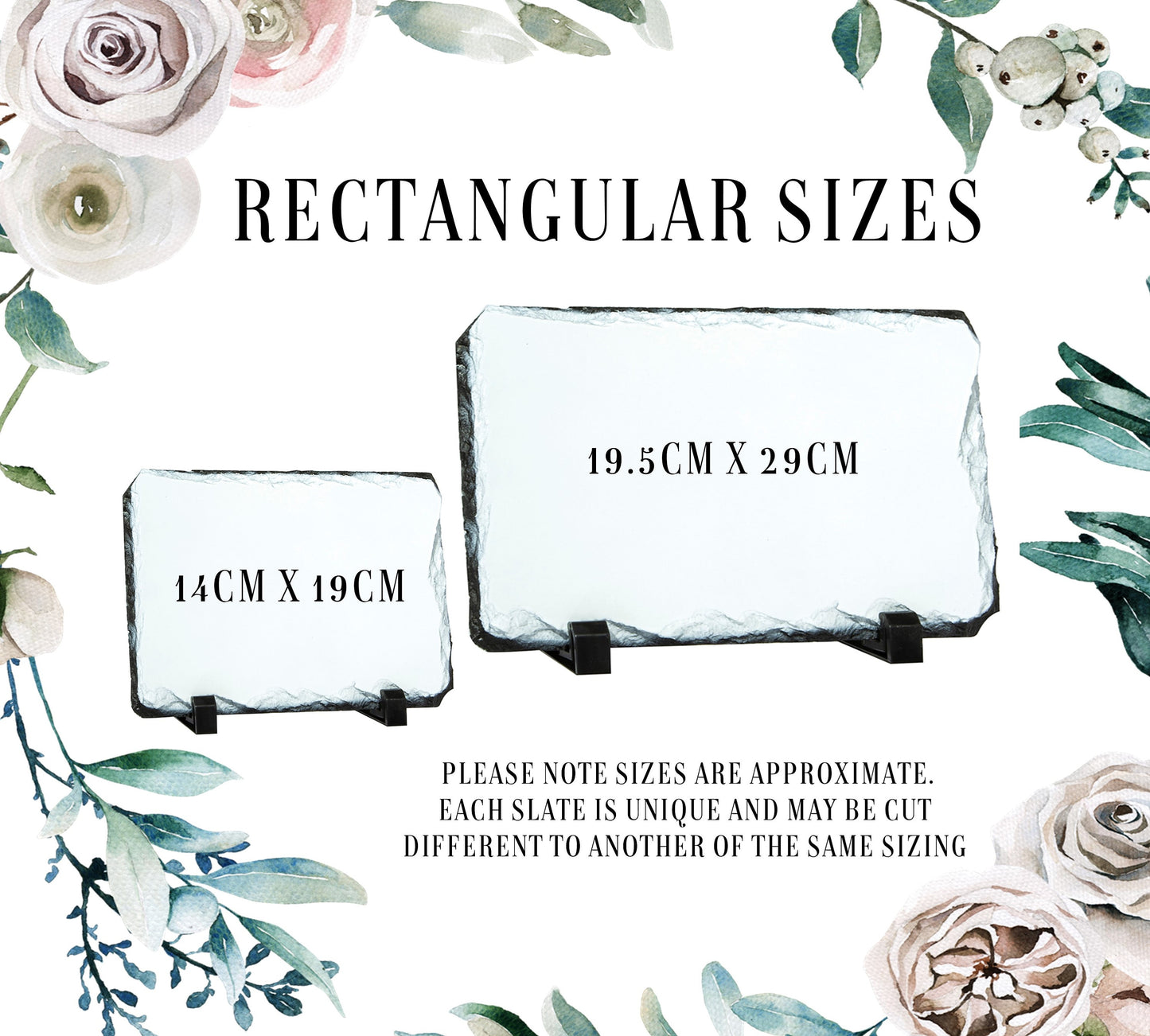 Personalised Photo Slate Plaque | Personalised Memory Slate | Memorial Plaque | Photo Slate With Stands | Slate Coasters