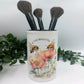 Floral Animal Collection Make Up Brush Pot / Pencil Pot - Choose your Animal Makeup Cosmetic