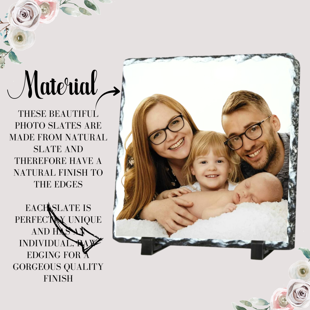 Add Your Own Picture - Slate Photo with Stands | Customised Photo Picture Gift with Stands (Copy)
