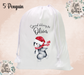 Personalised Large White Christmas Santa Sack