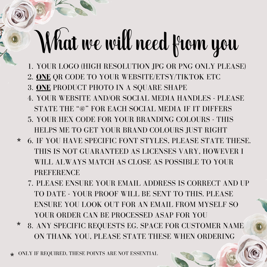 Small Business Essentials Bundle - Business Cards, Leaflets, Stickers, Thank You Cards