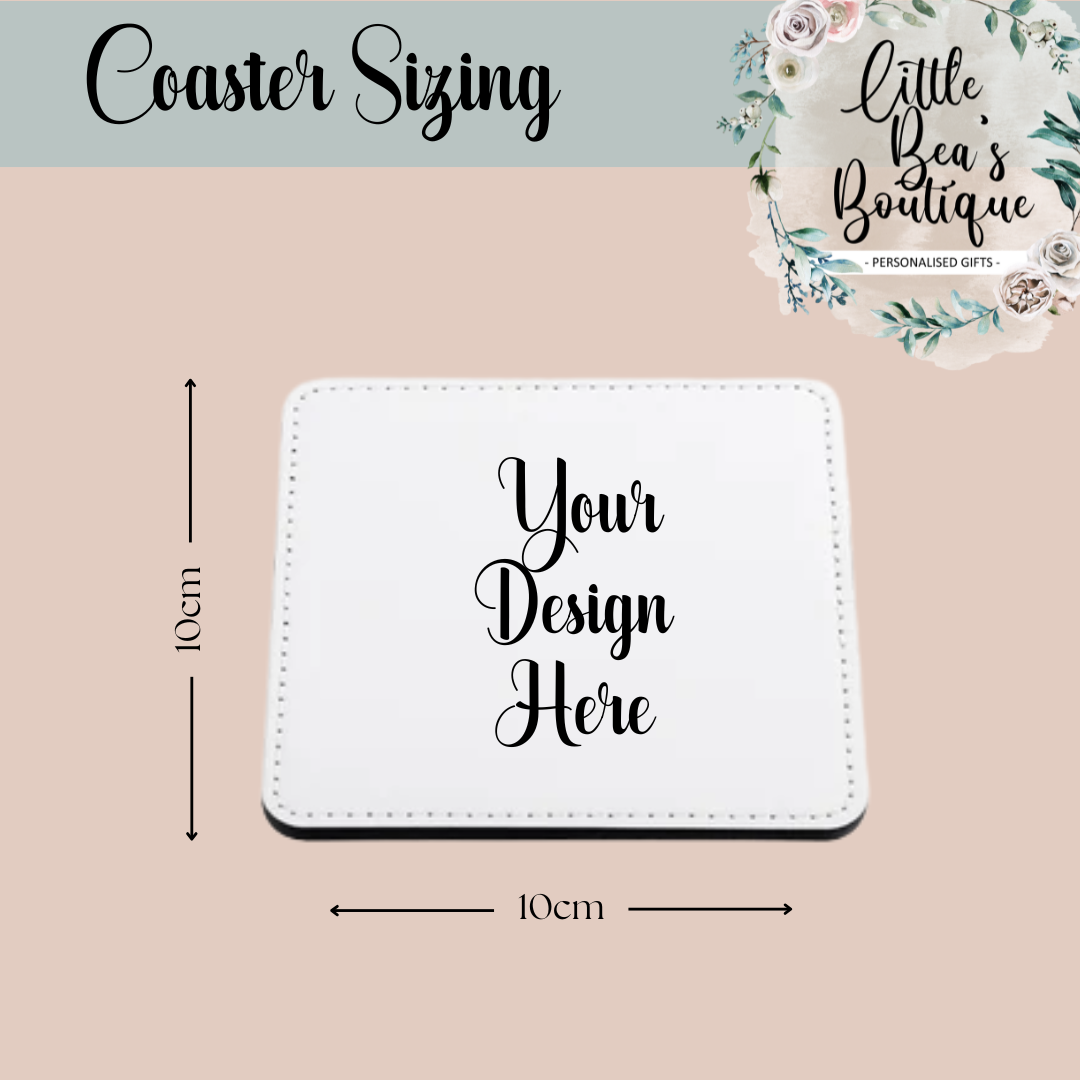 Personalised Animals Placemat and Coaster Set, Wipeable PU Material Kid's Dinner Set, Woodland Animals Gift, Rabbits Foxes Bears Children's Birthday Gift, Child's Placemat