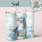 Under the Sea Water Creatures Collection Tumbler Hot/Cold Drinks Bottle with Straw - Stainless Steel Insulated Drink Water Bottle - 15oz / 20oz With Straw Bottle Tea Coffee Travel Cup