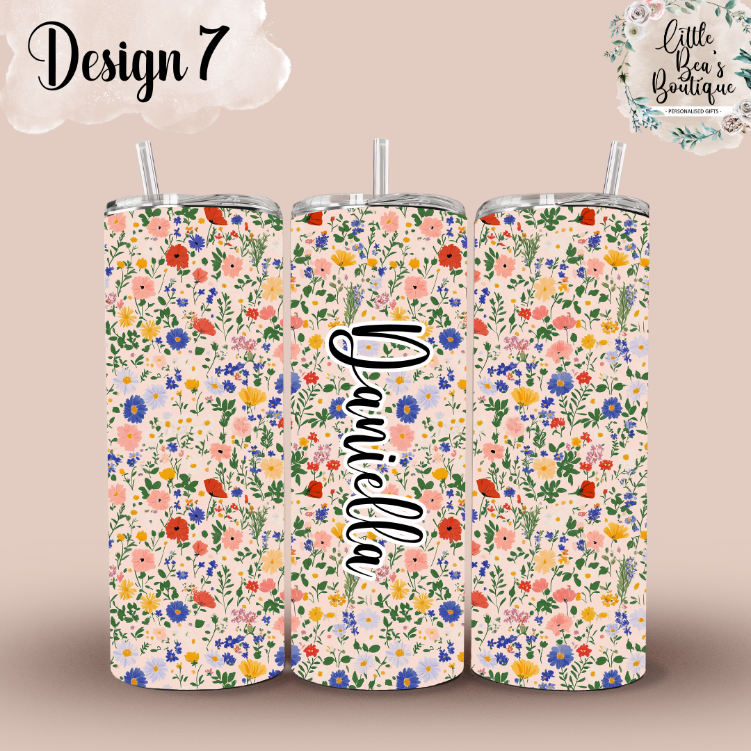 Summer Garden Collection - 20oz Insulated Tumbler for Hot or Cold Drinks