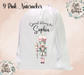Personalised Large White Christmas Santa Sack