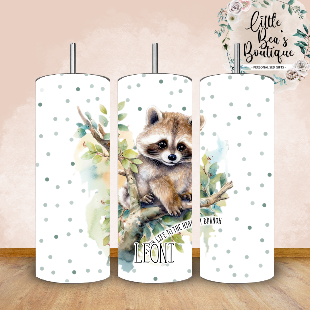 Floral Animals Collection Tumbler Hot or Cold Drinks Bottle with Straw