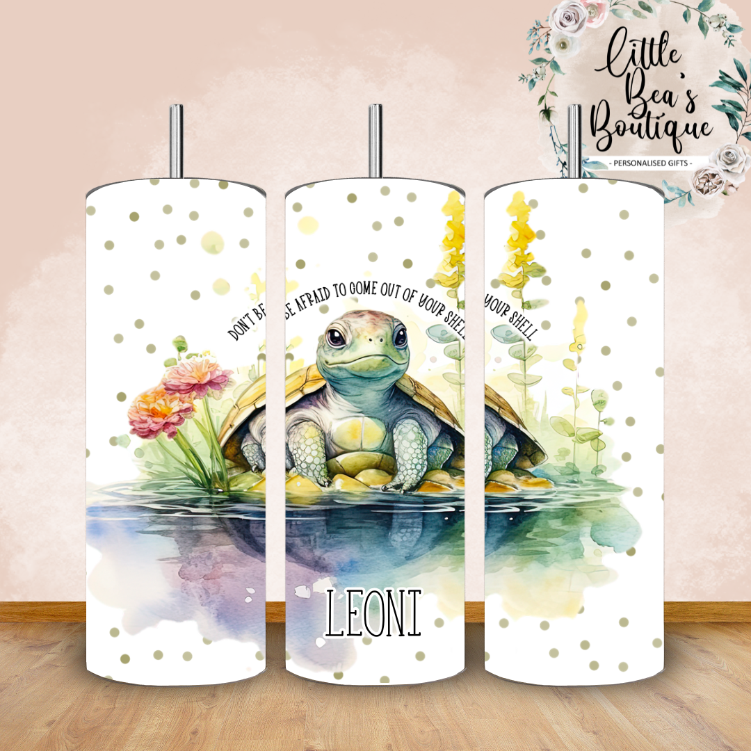 Floral Animals Collection Tumbler Hot or Cold Drinks Bottle with Straw