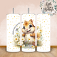 Floral Animals Collection Tumbler Hot or Cold Drinks Bottle with Straw