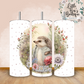 Floral Animals Collection Tumbler Hot or Cold Drinks Bottle with Straw