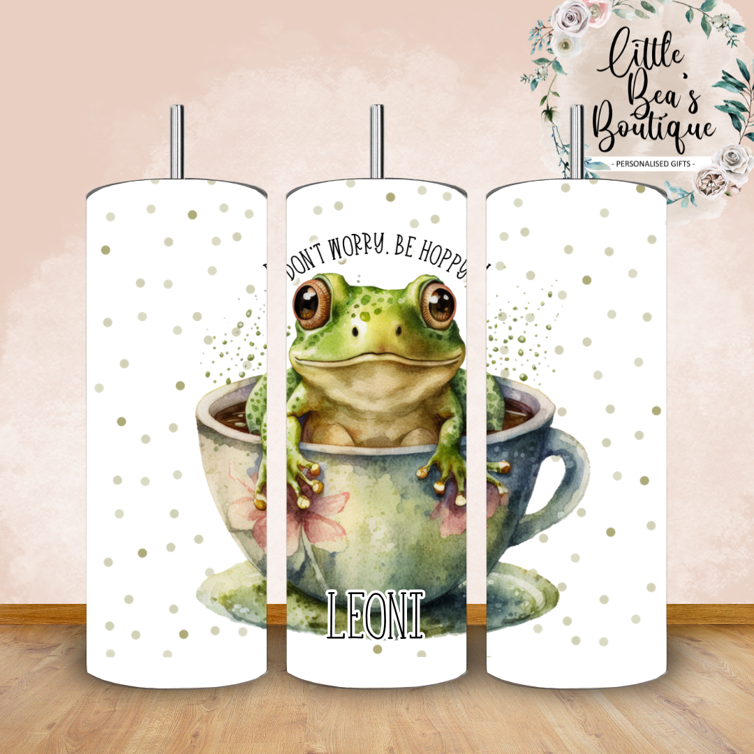 Floral Animals Collection Tumbler Hot or Cold Drinks Bottle with Straw
