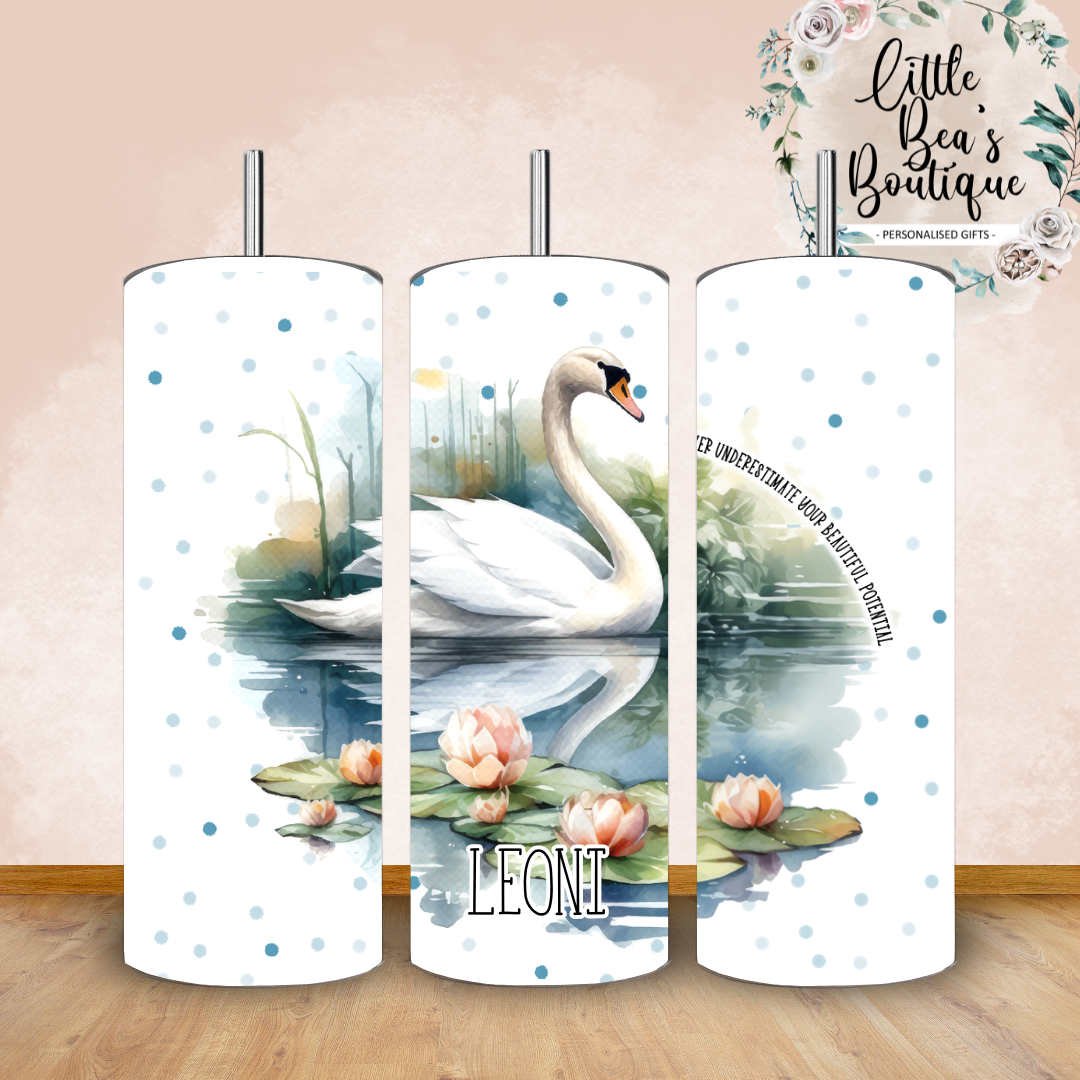 Floral Animals Collection Tumbler Hot or Cold Drinks Bottle with Straw