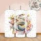 Floral Animals Collection Tumbler Hot or Cold Drinks Bottle with Straw