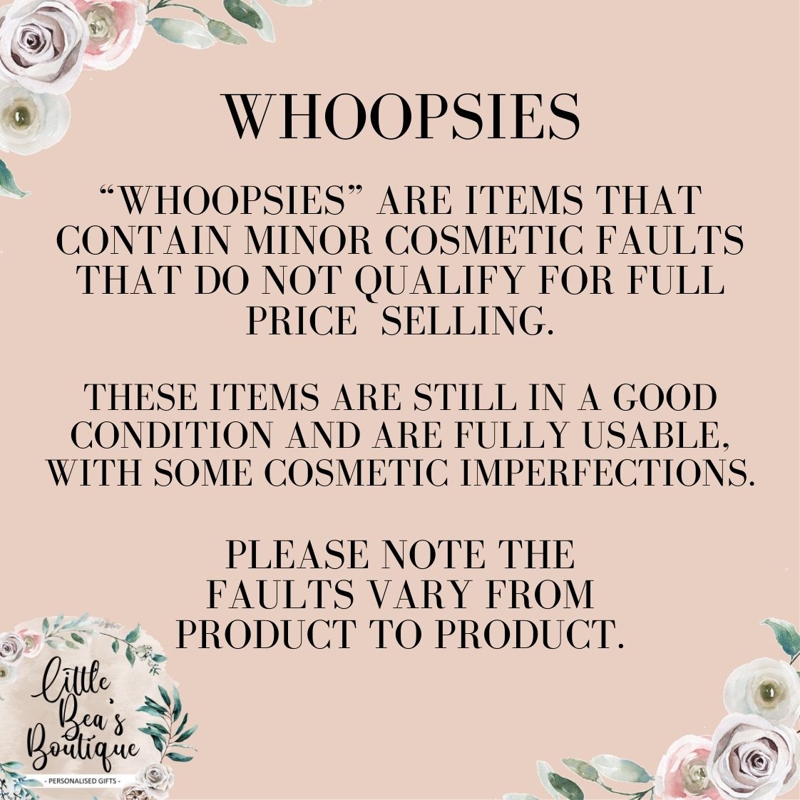 Little Bea's "Claim It" Live - Discounted Items - Please discuss on TIKTOK Live before ordering
