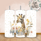 Floral Animals Collection Tumbler Hot or Cold Drinks Bottle with Straw