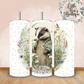 Floral Animals Collection Tumbler Hot or Cold Drinks Bottle with Straw