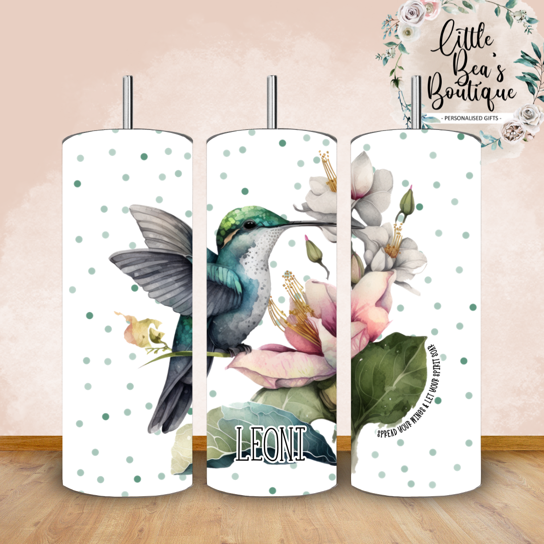 Floral Animals Collection Tumbler Hot or Cold Drinks Bottle with Straw