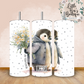 Floral Animals Collection Tumbler Hot or Cold Drinks Bottle with Straw