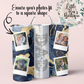 Customised Dad Photo Hot or Cold Drink Tumbler Flask - Add Any Name + Photos - Personalised Daddy Dad Grandad - Hot/Cold Drinks Bottle with Straw - Stainless Steel Insulated Drink Water Bottle - 15oz / 20oz With Straw Bottle Tea Coffee Travel Cup
