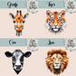 Geometric Animal Collection Mug - 4 Sizes Available - Ceramic Drinkware Handled Mug Gift Set 40 Animals to Choose From - Penguin, Highland Cow, Elephant, Giraffe, Bees, Owl, Duck Drinkware Printed