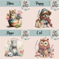 Floral Animal Collection Make Up Brush Pot / Pencil Pot - Choose your Animal Makeup Cosmetic