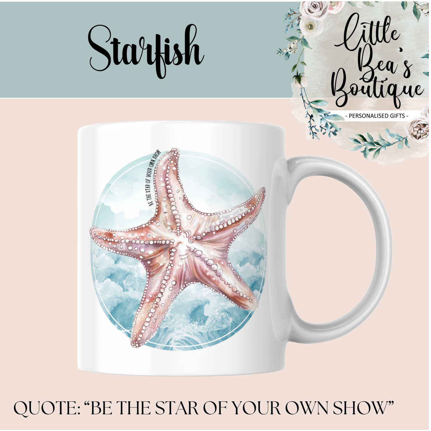 Under The Sea Water Creatures Collection Mug - 4 Sizes Available - Ceramic Drinkware Handled Mug Gift Set 24 Creatures to Choose From - Penguin, Orca Whale, Dolphin, Seahorse, Otter Drinkware