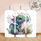 Floral Animals Collection Tumbler Hot or Cold Drinks Bottle with Straw