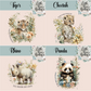 Floral Animal Collection Mug - 4 Sizes Available - Ceramic Drinkware Handled Mug Gift Set 40 Animals to Choose From - Penguin, Highland Cow, Elephant, Giraffe, Bees, Owl, Duck Drinkware Printed