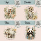 Floral Animal Collection Make Up Brush Pot / Pencil Pot - Choose your Animal Makeup Cosmetic