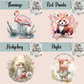 Floral Animal Collection Make Up Brush Pot / Pencil Pot - Choose your Animal Makeup Cosmetic