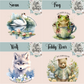 Floral Animal Collection Make Up Brush Pot / Pencil Pot - Choose your Animal Makeup Cosmetic