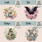 Floral Animal Collection Make Up Brush Pot / Pencil Pot - Choose your Animal Makeup Cosmetic