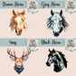Geometric Animal Collection Mug - 4 Sizes Available - Ceramic Drinkware Handled Mug Gift Set 40 Animals to Choose From - Penguin, Highland Cow, Elephant, Giraffe, Bees, Owl, Duck Drinkware Printed