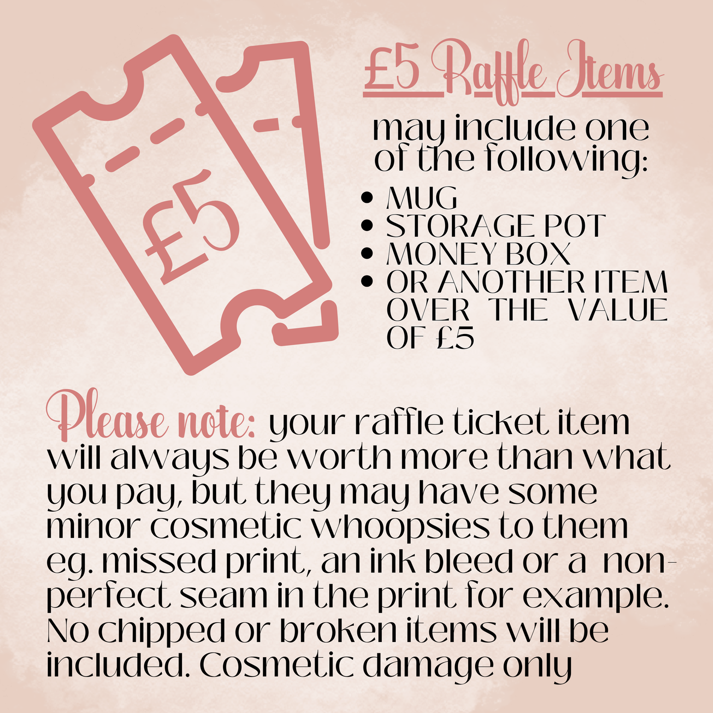 "TIKTOK LIVE" RAFFLE TICKETS - £5 OR £10 TICKETS FOR ON LIVE ONLY