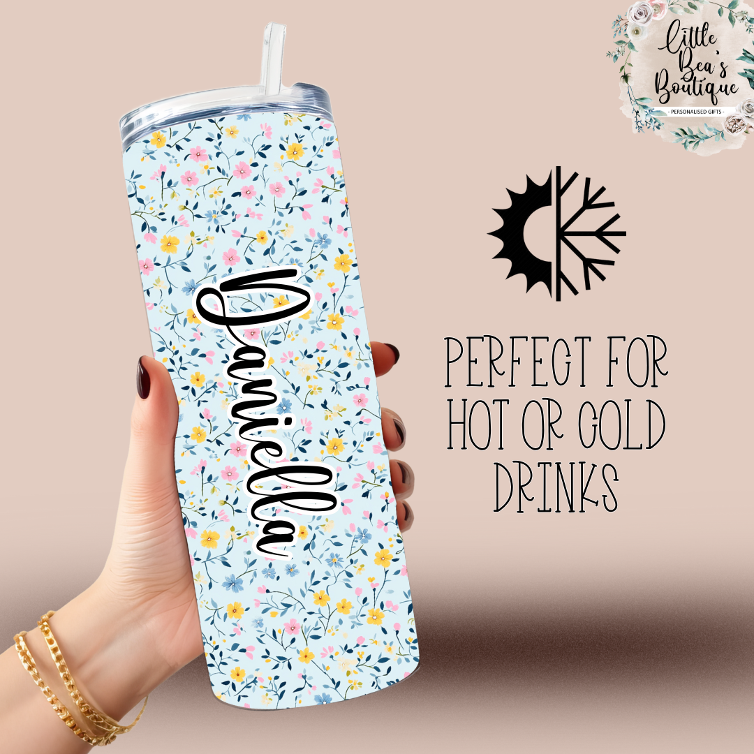 Summer Garden Collection - 20oz Insulated Tumbler for Hot or Cold Drinks