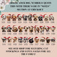 Customised Pet Dog Christmas Santa Sack & Stocking, Choose Your Breed, Christmas Gift for Puppy Festive Santa Sack