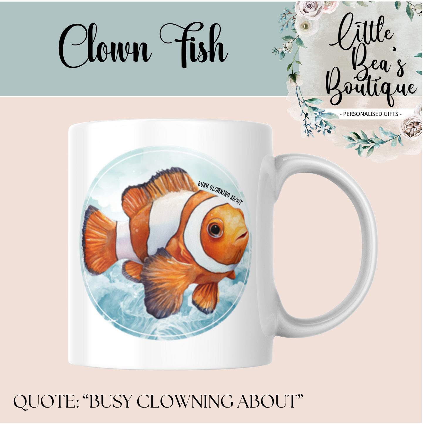Under The Sea Water Creatures Collection Mug - 4 Sizes Available - Ceramic Drinkware Handled Mug Gift Set 24 Creatures to Choose From - Penguin, Orca Whale, Dolphin, Seahorse, Otter Drinkware