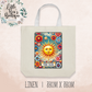 Tarot Card Collection Luxury Linen Tote Bag