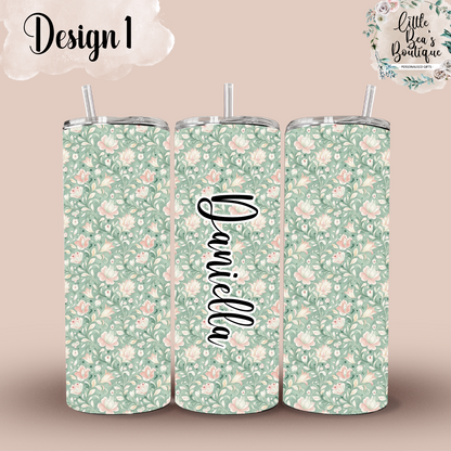 Summer Garden Collection - 20oz Insulated Tumbler for Hot or Cold Drinks