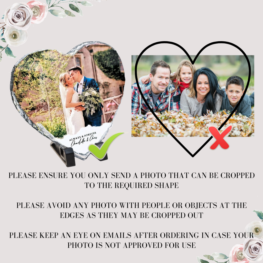 Add Your Own Picture - Slate Photo with Stands | Customised Photo Picture Gift with Stands (Copy)