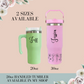 Customised 30oz Leakproof Pastel Tumbler Bottle With Handle & Straw- Drinks Water Bottle Hot Cold Drinks, Coffee Tea Travel Cup Drinkware Insulated Flasks Lid Metal Stainless Steel Mug Water Bottles Portable (Copy)