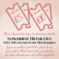 "TIKTOK LIVE" RAFFLE TICKETS - £5 OR £10 TICKETS FOR ON LIVE ONLY