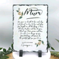 Mothers Day Mum Poem Plaque with Stands | Customised with your name Decor Gift