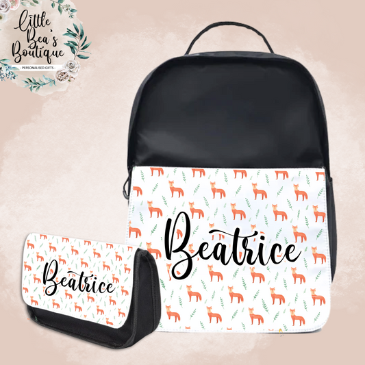 Customised Kids Backpack Rucksack + Pencil Case - Add Any Name