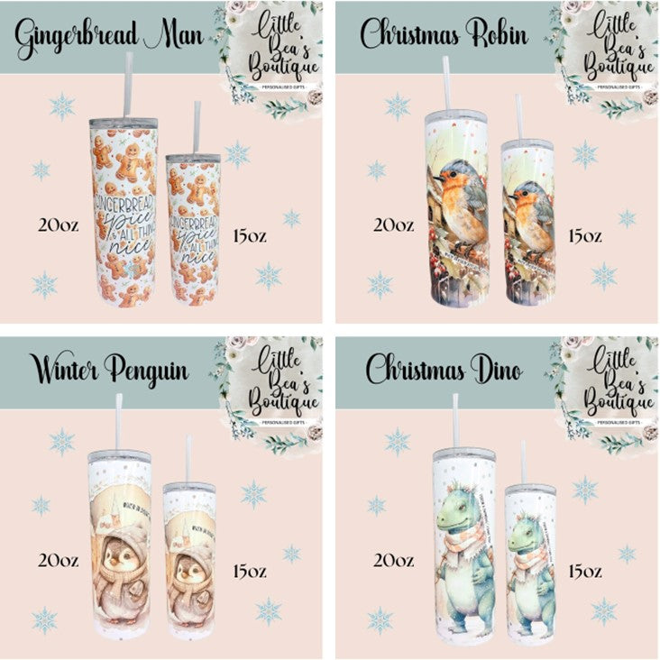 Christmas 20oz Insulated Tumbler for Hot or Cold Drinks