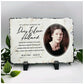 Personalised Photo Slate Plaque | Personalised Memory Slate | Memorial Plaque | Photo Slate With Stands | Slate Coasters