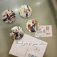 SET OF 4 PHOTO MAGNETS | Customised Valentines Day Gift for Her, Gift for Boyfriend, Fridge Magnets Home Kitchen Decor Round Magnet