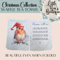 Christmas Robin Waffle Effect Tea Towel with Poem - Christmas Festive Kitchenware